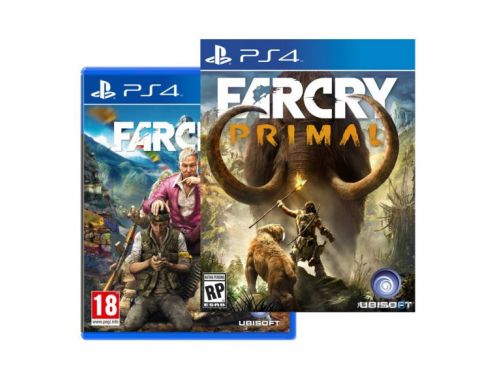 Фото №1 - Far Cry 4 + Far Cry Primal PS4 сборник русские версии