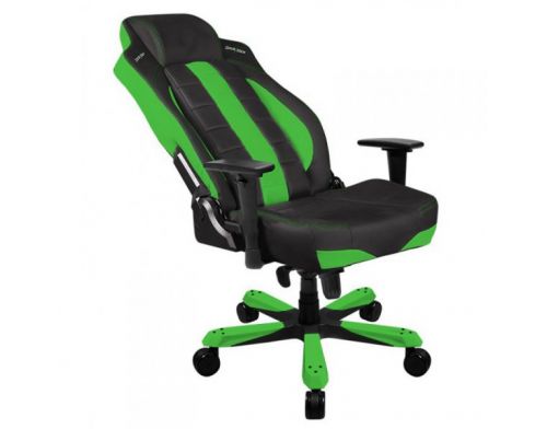 Фото №2 - Кресло для геймеров DXRACER CLASSIC OH/СЕ120/NE (чёрное/зеленые вставки)Vinil кожа, Al основа