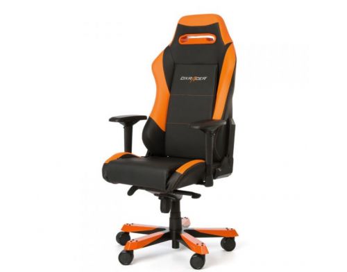 Фото №3 - Кресло для геймеров DXRACER IRON OH/IS11/NO (чёрное/оранжевые вставки) PU кожа, Al основание