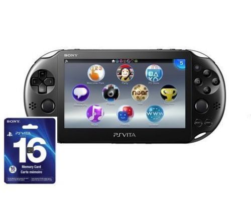 Фото №1 - Sony PS Vita Slim Black Wi-Fi + карта памяти на 16 GB + 5 игр