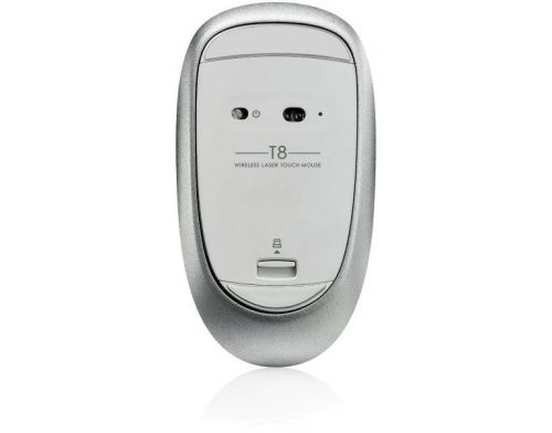 Фото №4 - RAPOO T8 wireless Laser Touch Mouse white