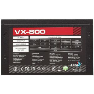 Блок питания AEROCOOL VX 800 (4713105957235) 800W