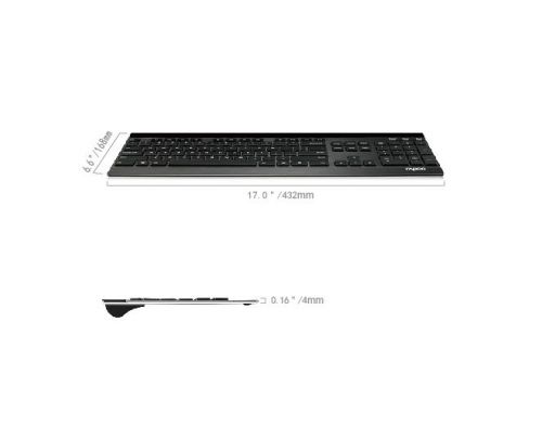 Фото №2 - Rapoo Wireless Ultra-slim Touch Keyboard E9270P Black
