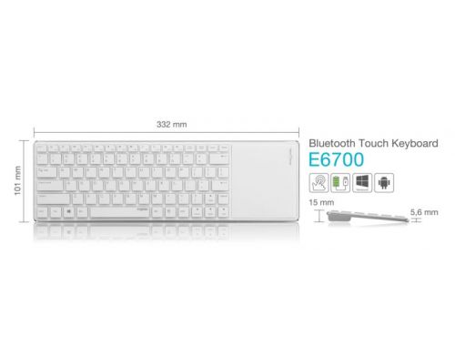 Фото №3 - Rapoo Bluetooth Touch Keyboard E6700 White