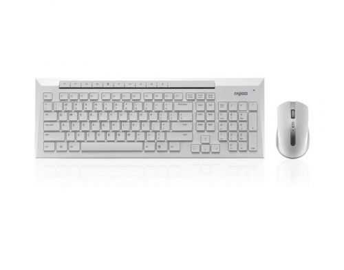 Фото №2 - RAPOO Wireless Optical Mouse & Keyboard 8200p white