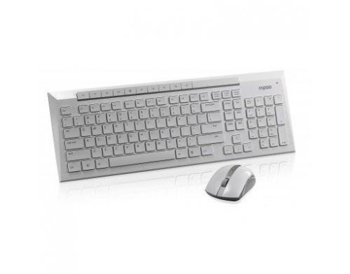 Фото №1 - RAPOO Wireless Optical Mouse & Keyboard 8200p white