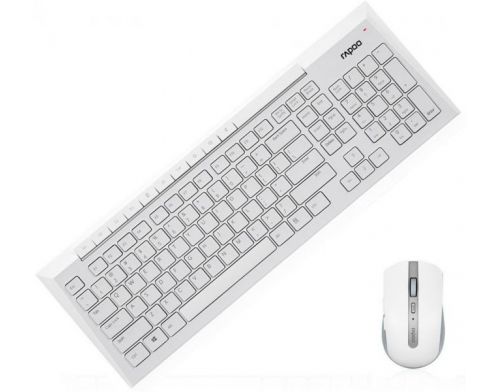 Фото №5 - RAPOO Wireless Optical Mouse & Keyboard 8200p white
