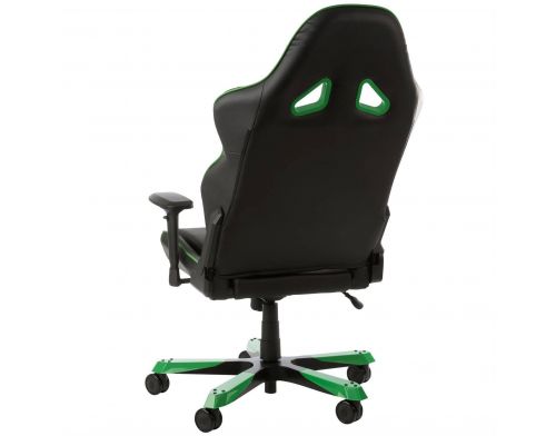 Фото №2 - Кресло для геймеров DXRACER TANK OH/TS29/NЕ (чёрное/зеленые вставки) PU кожа, Al основа
