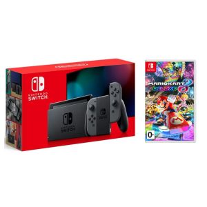 Nintendo Switch Gray - Обновлённая версия + Игра Mario Kart 8 Delux (Гарантия 18 месяцев)