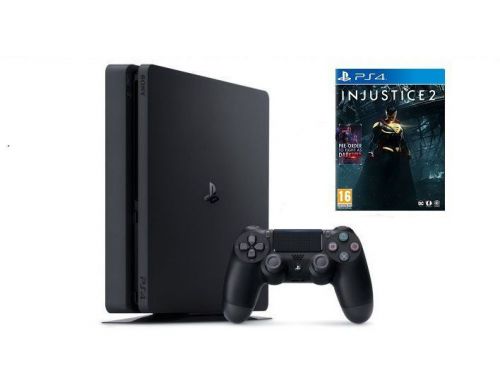 Фото №1 - Sony PlayStation 4 SLIM 1 Tb + Игра Injustice 2 (Гарантия 18 месяцев)