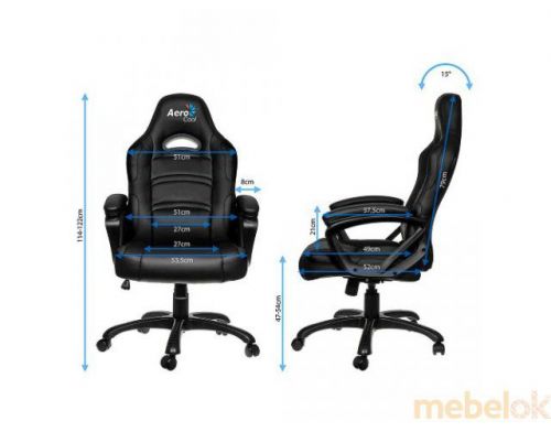 Фото №5 - AeroCool C80 Comfort Gaming Chair Black/White