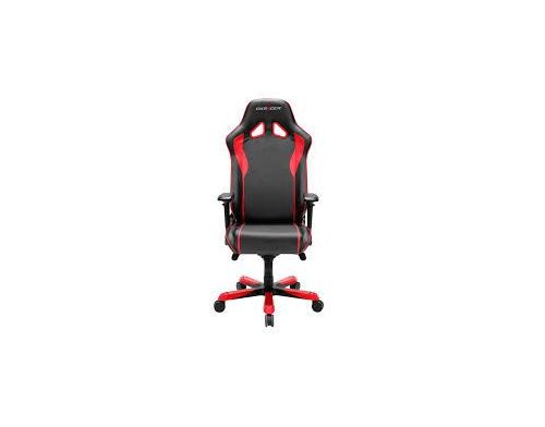 Фото №1 - Кресло для геймеров DXRACER SENTINEL OH/SJ00/NR (чёрное/красные вставки) PU кожа, Al основа