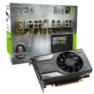 Видеокарта EVGA GeForce GTX 1060 SC GAMING Single Fan