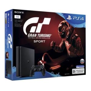 Sony PlayStation 4 SLIM 1 Tb + Игра Gran Turismo Sport (Официальная версия, CUH-2108B) (Гарантия 18 месяцев)