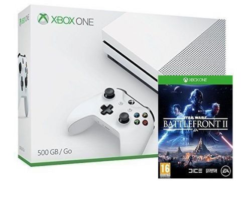 Фото №1 - Xbox ONE S 500GB + Игра Star Wars: Battlefront II (Гарантия 18 месяцев)