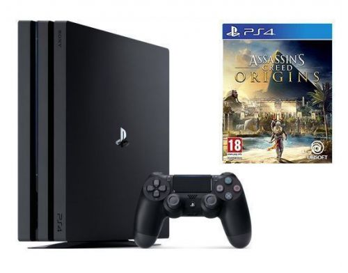 Фото №1 - Sony PlayStation 4 PRO 1 Tb + Игра Assassins Creed Origins (Гарантия 18 месяцев)