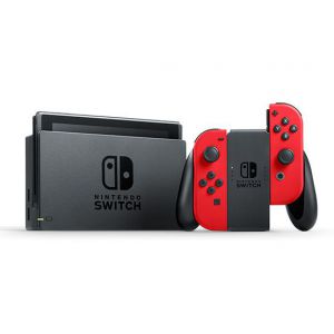 Портативная игровая консоль Nintendo Switch Neon Red Обновленная версия + Игра Mario Odyssey