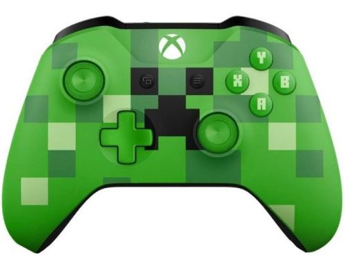 Фото №1 - Microsoft Xbox One S Wireless Controller Minecraft Creeper (Лимитированное издание)