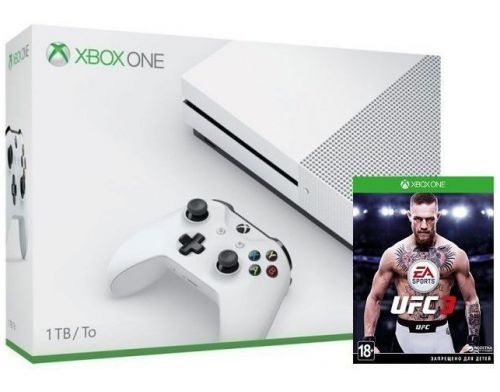 Фото №1 - Xbox ONE S 1TB + Игра UFC 3 (Гарантия 18 месяцев)