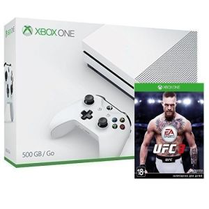 Xbox ONE S 500GB + Игра UFC 3 (Гарантия 18 месяцев)