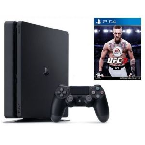 Sony PlayStation 4 SLIM 500gb + Игра UFC 3 (Гарантия 18 месяцев)