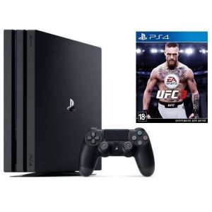 Sony PlayStation 4 PRO 1 Tb + Игра UFC 3 (Гарантия 18 месяцев)
