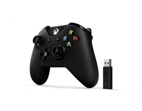Фото №2 - Microsoft Xbox One S Black Wireless Controller + Adapter for Windows