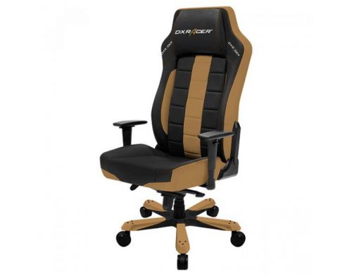 Фото №4 - Кресло для геймеров DXRACER CLASSIC OH/СЕ120/NC (чёрное/коричневые вставки)Vinil кожа, Al основа