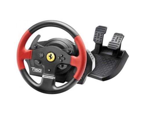 Фото №1 - Руль и педали для PC/PS3/PS4 Thrustmaster T150 Ferrari Wheel with Pedals
