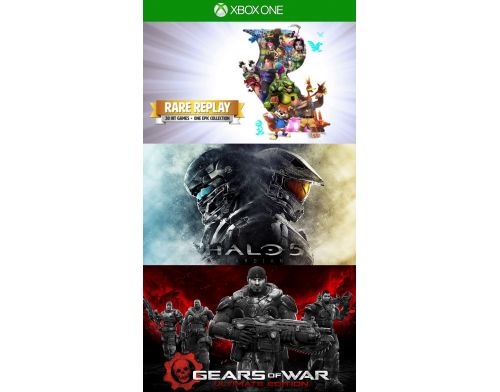 Фото №1 - Rare Replay + HALO 5 + Gears Of War Ultimate Edition Xbox ONE Ваучер на скачивание
