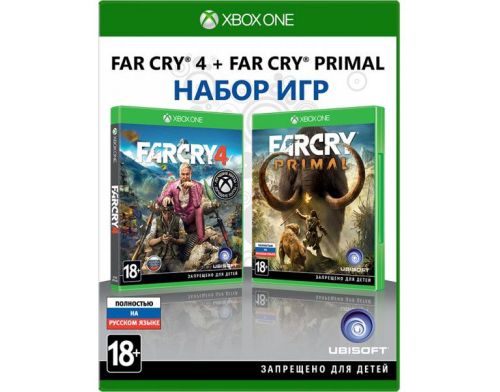 Фото №1 - Комплект игр Far Cry 4 + Far Cry Primal Xbox ONE русские субтитры (Б/У)