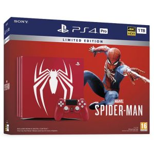 Sony PlayStation 4 Pro 1TB Limited Edition Marvel's Spider-Man Console Bundle - Amazing Red (Гарантия 18 месяцев)