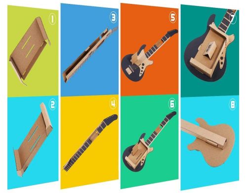 Фото №4 - Cardboard DIY Guitar for Nintendo Switch Toy-Con Garage