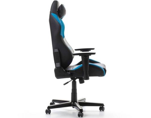 Фото №3 - Кресло для геймеров DXRACER DRIFTING OH/DM61/NWB (чёрное/белые-голубые вставки)PU кожа, метал основа