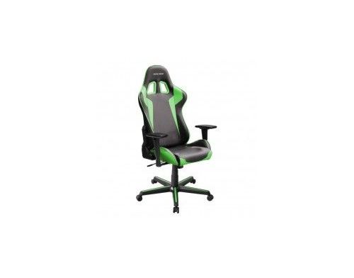Фото №1 - Кресло для геймеров DXRACER FORMULA OH/FH00/NE (чёрное/зеленые вставки) Vinil/PU кожа, метал основа