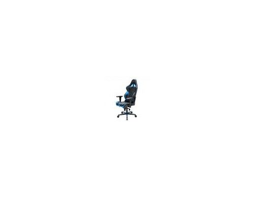 Фото №2 - Кресло для геймеров DXRACER RACING OH/RV131/NB (чёрное/голубые вставки) PU кожа, пластик. основа