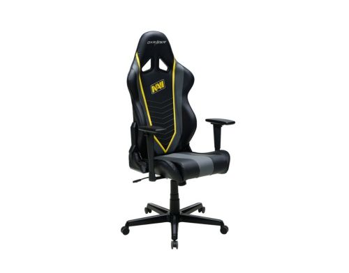 Фото №3 - Кресло для геймеров DXRACER RACING OH/RZ60/NGY (чёрное/желтые вставки) PU кожа, AL основа