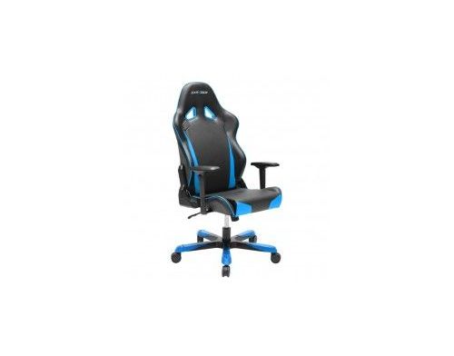 Фото №1 - Кресло для геймеров DXRACER TANK OH/TS29/NB (чёрное/голубые вставки) PU кожа, Al основа