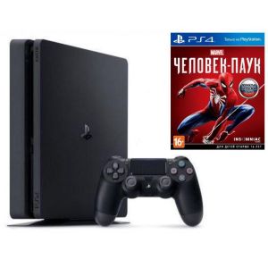 Sony PlayStation 4 SLIM 500gb + Игра Spider-Man (Гарантия 18 месяцев)
