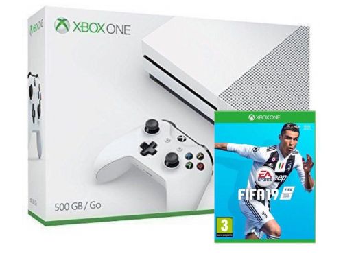 Фото №1 - Xbox ONE S 500GB + Игра FIFA 19 (Гарантия 18 месяцев)