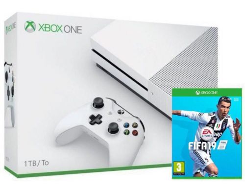 Фото №1 - Xbox ONE S 1 TB + Игра FIFA 19 (Гарантия 18 месяцев)