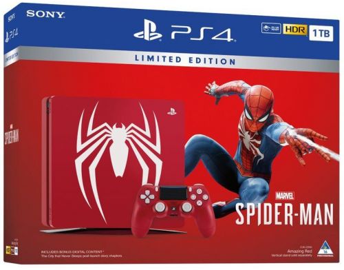 Фото №1 - Sony PlayStation 4 SLIM 1 Tb Limited Edition Spider Man (Гарантия 18 месяцев)