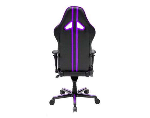 Фото №3 - Кресло для геймеров DXRACER RACING OH/RV131/NV (чёрное/фиолетовые вставки) PU кожа, Al основа