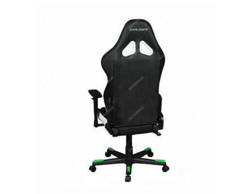 Фото №2 - Кресло для геймеров DXRACER RACING OH/RZ288/NEW(черное/зеленые и белые вставки) PU кожа, AL основа