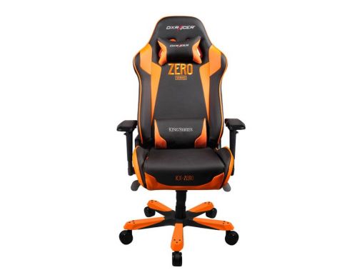 Фото №1 - Кресло для геймеров DXRACER KING OH/KS00/NO (чёрное/оранжевые) PU кожа, Al основа