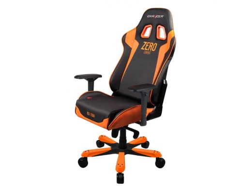 Фото №3 - Кресло для геймеров DXRACER KING OH/KS00/NO (чёрное/оранжевые) PU кожа, Al основа