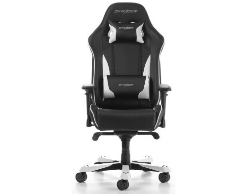 Фото №2 - Кресло для геймеров DXRACER KING OH/KS57/NW (чёрное/белые вставки) PU кожа, Al основа