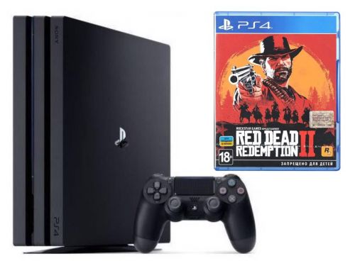 Фото №1 - Sony PlayStation 4 PRO 1 Tb + Red Dead Redemption 2 (Гарантия 18 месяцев)