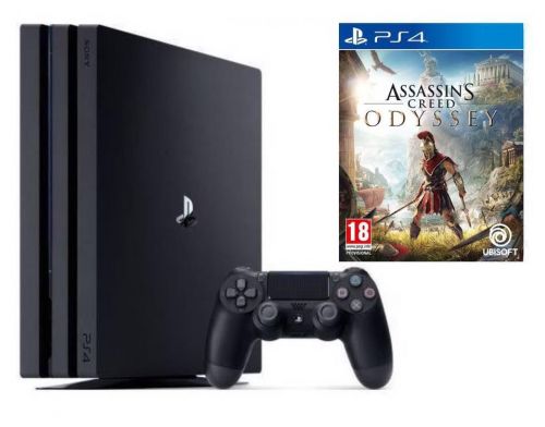 Фото №1 - Sony PlayStation 4 PRO 1 Tb + Assassins Creed Odyssey (Гарантия 18 месяцев)