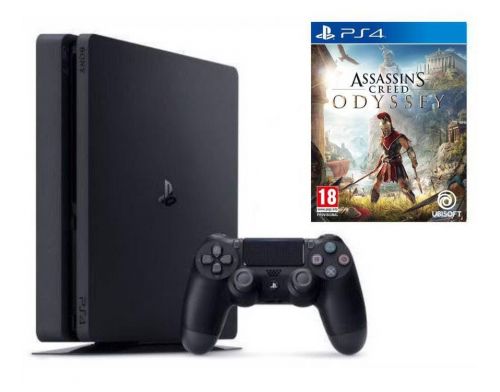 Фото №1 - Sony PlayStation 4 SLIM 1 Tb + Assassins Creed Odyssey (Гарантия 18 месяцев)